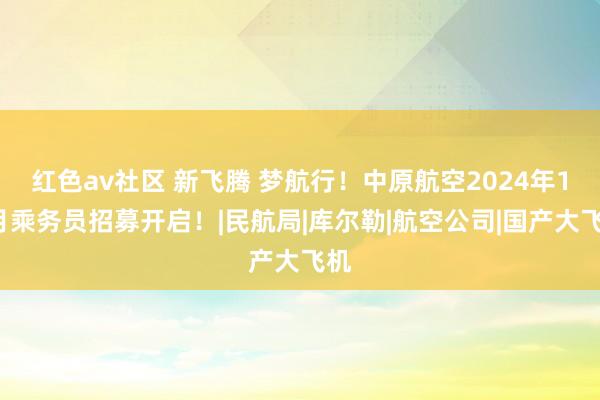 红色av社区 新飞腾 梦航行！中原航空2024年10月乘务员招募开启！|民航局|库尔勒|航空公司|国产大飞机